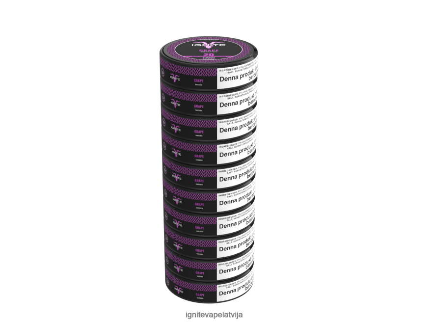 Ignite Puff Price | IGNITE nikotīna maisiņi 10 pac vīnogas V22L80185