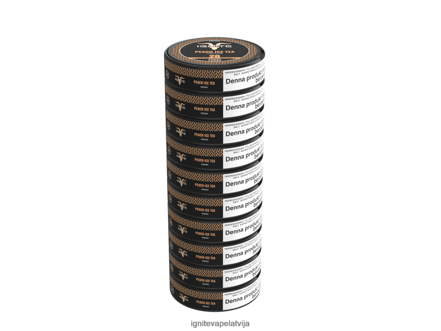 Ignite Vape Flavours | IGNITE nikotīna maisiņi 10 pac persiku ledus tēja V22L80184