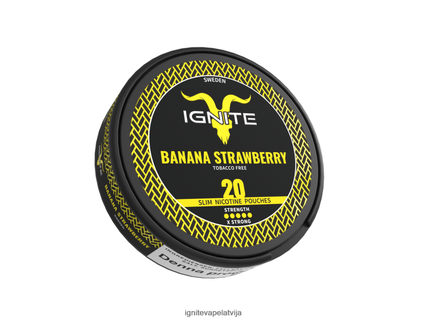 Ignite Vape Riga | IGNITE nikotīna maisiņi banānu zemeņu V22L80172