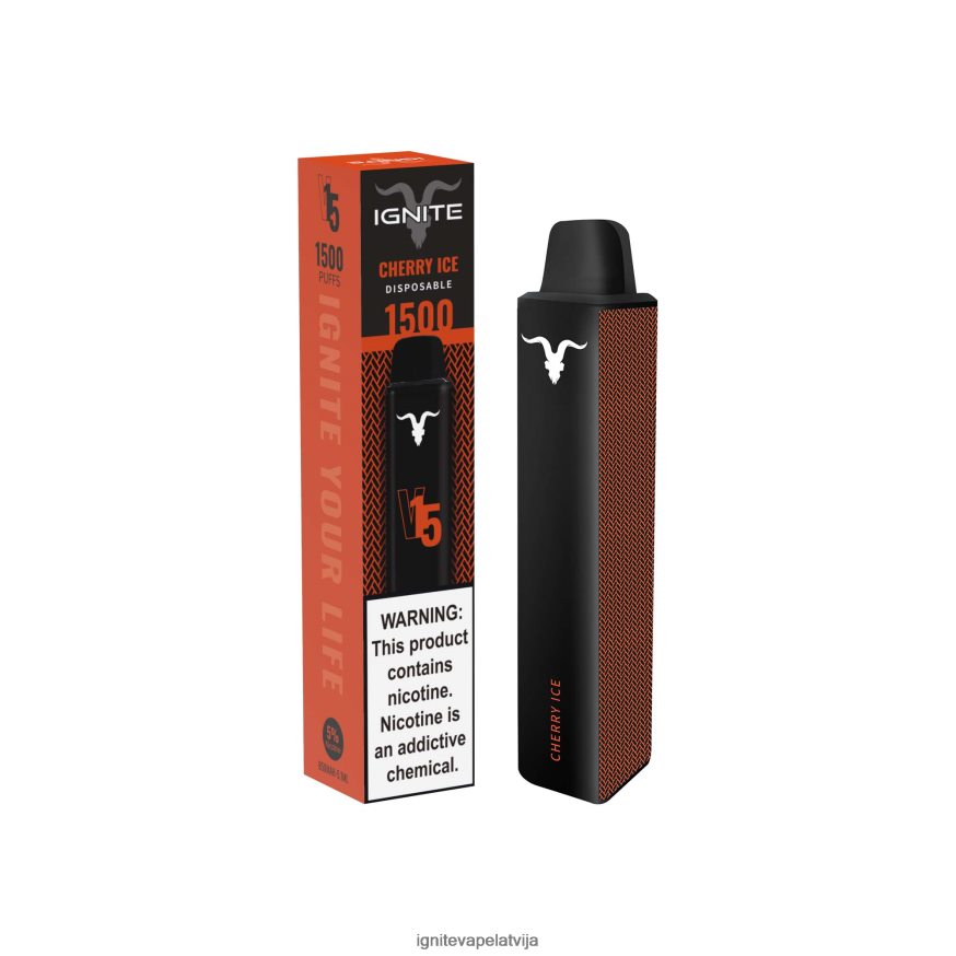 Best Ignite Flavor | IGNITE V15 vape pildspalva ķiršu ledus V22L80109