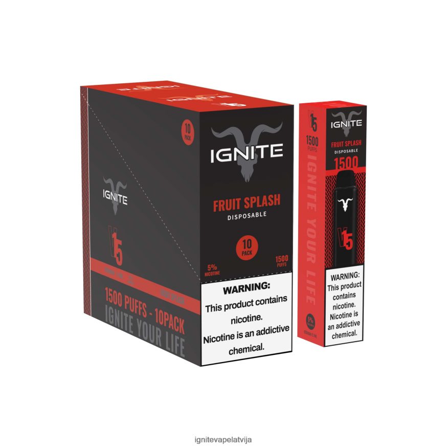 Ignite E Cigarette | IGNITE V15 vape pildspalva 10 pac augļu šļakatas V22L80100