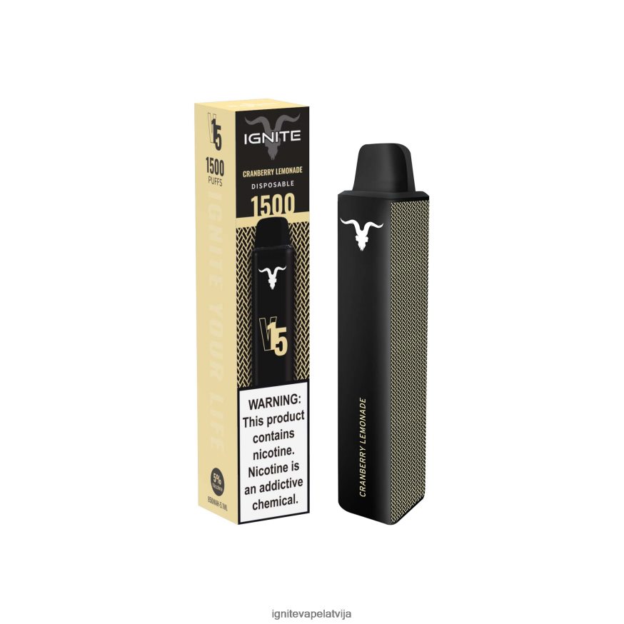 Ignite E Cigarette | IGNITE V15 vape pildspalva dzērveņu limonāde V22L80110