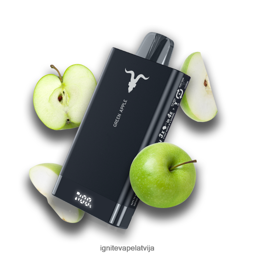 Ignite E Cigarette | IGNITE V150 vape pildspalva zaļš ābols V22L8070