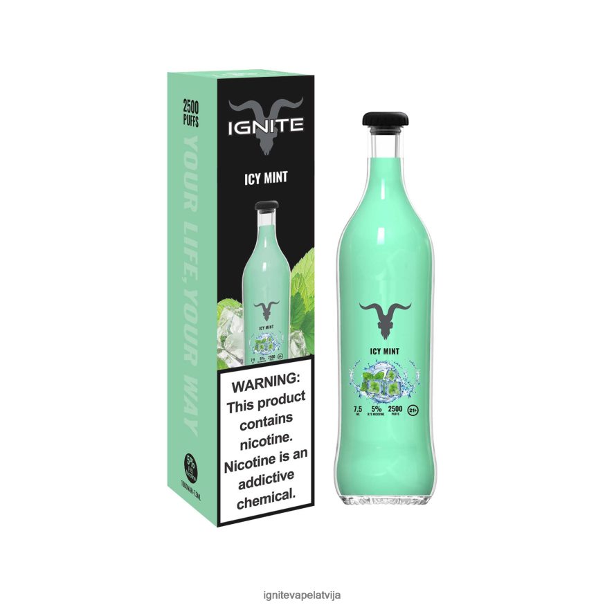 Ignite Vape Flavours | IGNITE V25 vape pildspalva ledaina piparmētra V22L8014