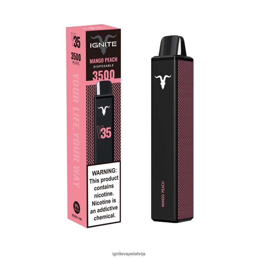 Ignite Puff Price | IGNITE V35 vape pildspalva mango persiks V22L80135