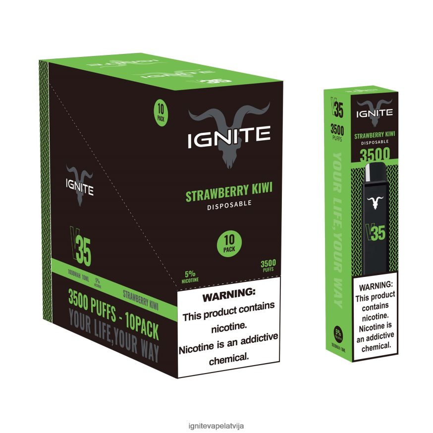 Ignite Vape Price | IGNITE V35 vape pildspalva 10 pac ledaina piparmētra V22L80123