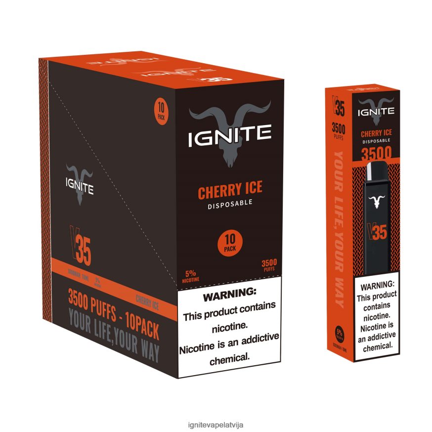 Ignite Vape Price | IGNITE V35 vape pildspalva 10 pac ledaina piparmētra V22L80123