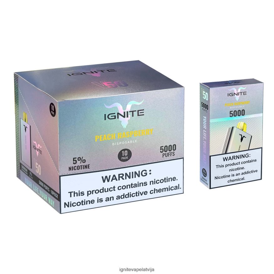 Ignite Puff Bar | IGNITE V50 vape pildspalva 10 pac ledaina piparmētra V22L80146