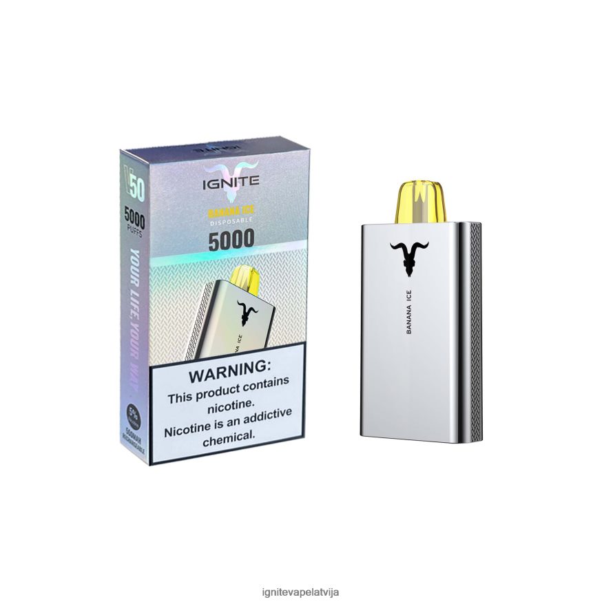 Ignite Vape Price | IGNITE V50 vape pildspalva banānu ledus V22L80153