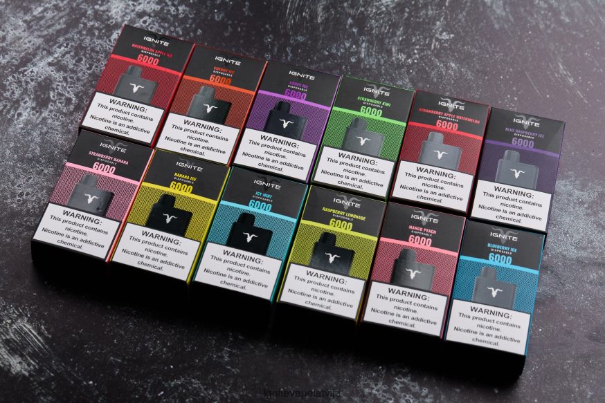Ignite E Cigarette | IGNITE V60 vape pildspalva 10 pac ledaina piparmētra V22L8020