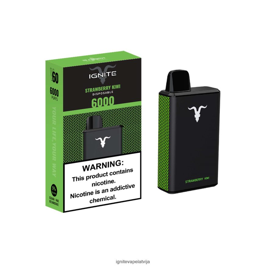 Ignite E Cigarette | IGNITE V60 vape pildspalva zilo aveņu ledus V22L8030