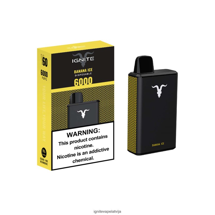 Ignite E Cigarette | IGNITE V60 vape pildspalva zilo aveņu ledus V22L8030