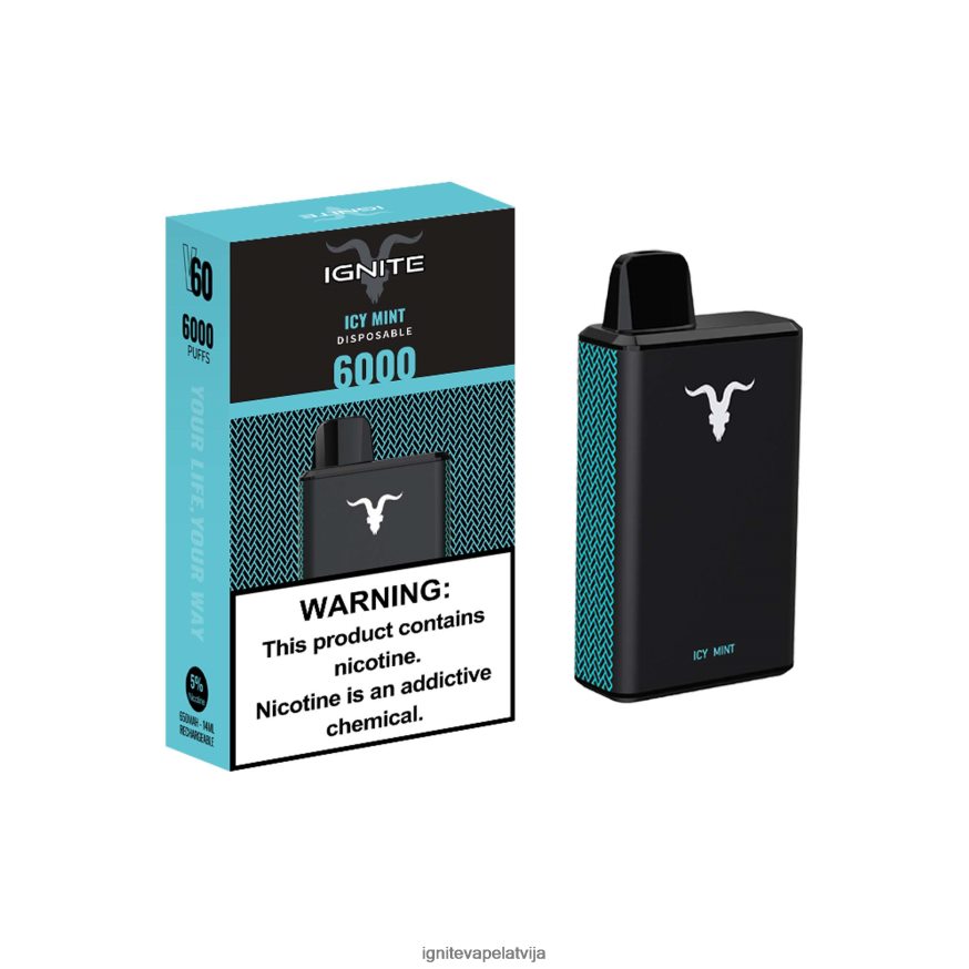 Ignite Vape Price | IGNITE V60 vape pildspalva ledaina piparmētra V22L8033