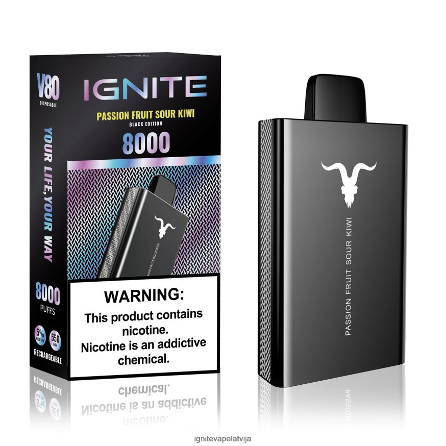 Ignite E Cigarette | IGNITE V80 vape pildspalva zemeņu ledus V22L8050