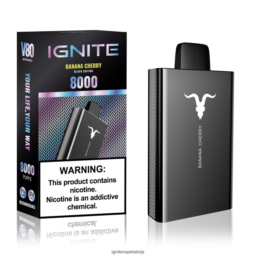 Ignite E Cigarette | IGNITE V80 vape pildspalva zemeņu ledus V22L8050