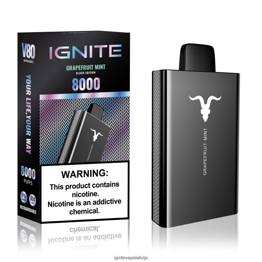 Ignite E Cigarette | IGNITE V80 vape pildspalva zemeņu ledus V22L8050